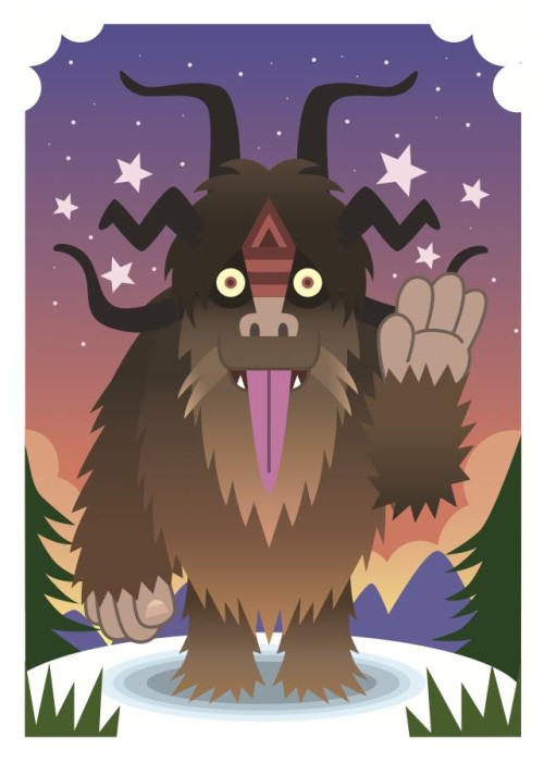 Krampus card front