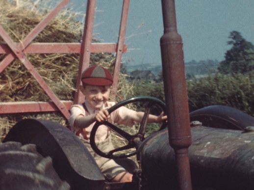haymaking- trebetten-cowbridge-1949-001-boy-tractor